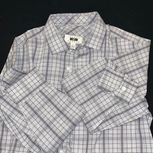 Blue & gray Joseph Abboud dress shirt. Size large, gently worn condition.